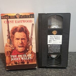 🔥 The Outlaw Josey Wales VHS Tape 1990 Classic Western Clint Eastwood